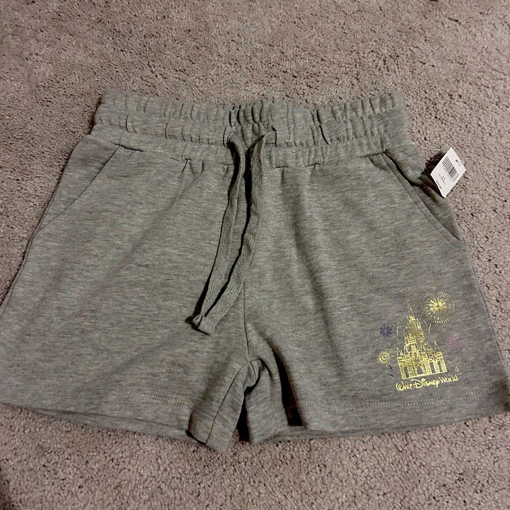 Walt Disney World sweat shirts with gold castle accent
